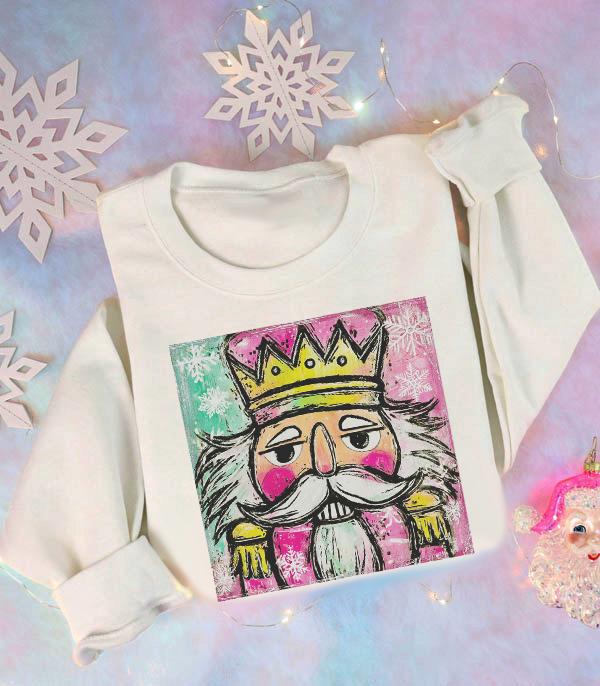 <font color=GREEN>HOLIDAYS</font> :: GRAPHIC TEES :: Wholesale Vintage Nutcracker Christmas Sweatshirt