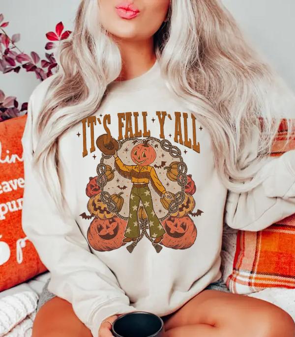 <font color=GREEN>HOLIDAYS</font> :: GRAPHIC TEES :: Wholesale Western Howdy Fall Cowgirl Sweatshirt