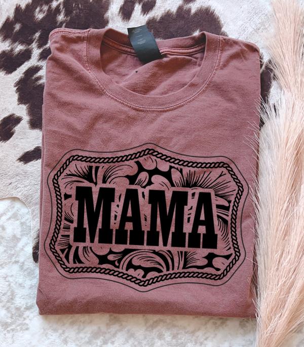 GRAPHIC TEES :: TSHIRTS :: Wholesale Western Mama Floral Tooled Tshirt