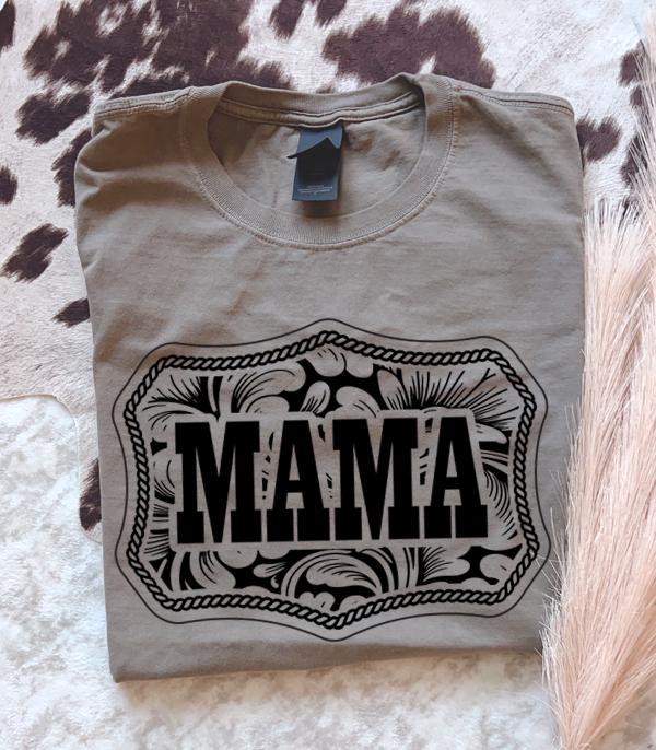 GRAPHIC TEES :: TSHIRTS :: Wholesale Western Mama Floral Tooled Tshirt