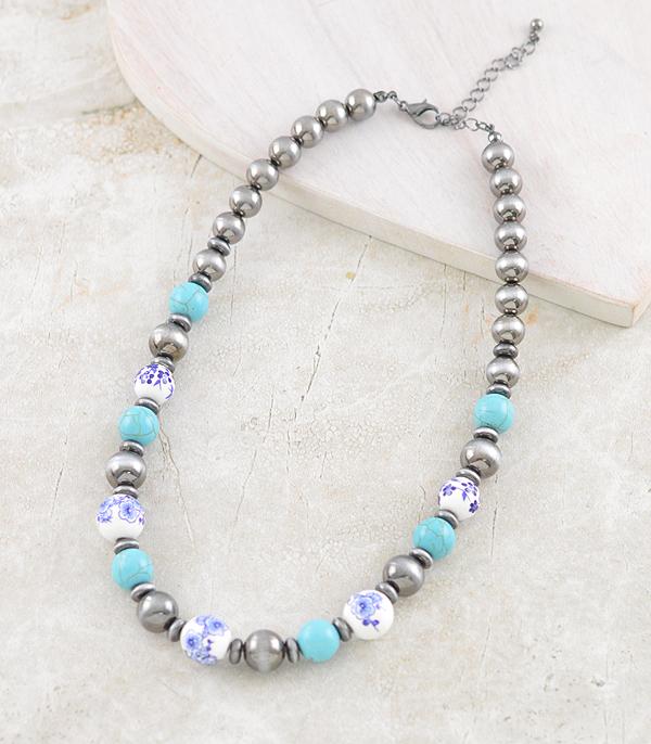 WHAT'S NEW :: Wholesale Western Floral Navajo Pearl Necklace