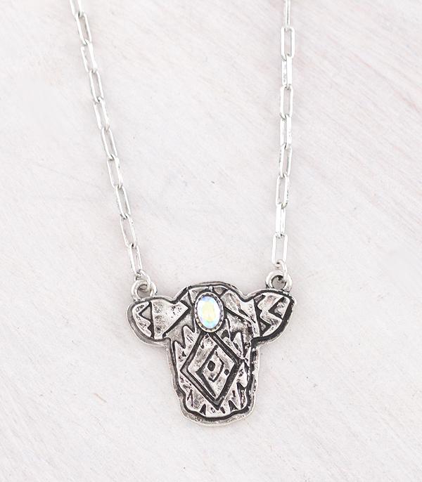 New Arrival :: Wholesale Western Aztec Cow Necklace