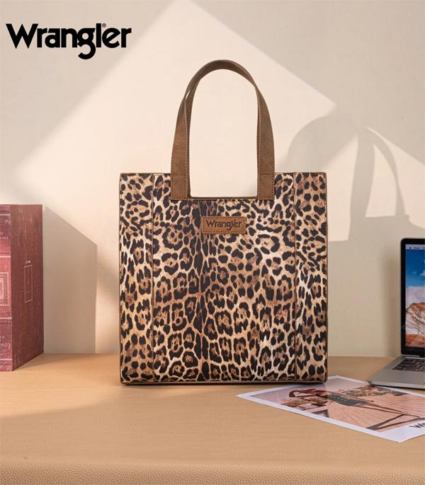MONTANAWEST BAGS :: WESTERN PURSES :: Wholesale Wrangler Leopard Print Tote