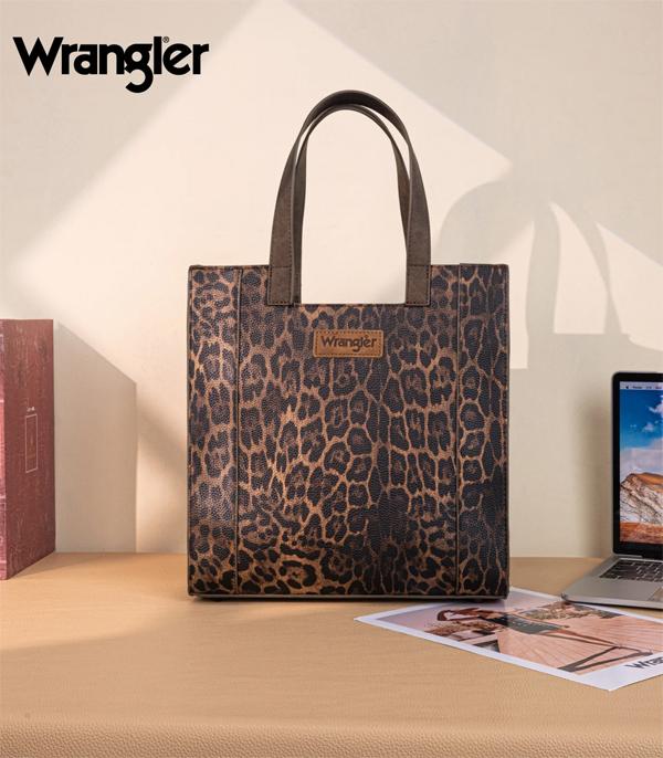 MONTANAWEST BAGS :: WESTERN PURSES :: Wholesale Wrangler Leopard Print Tote