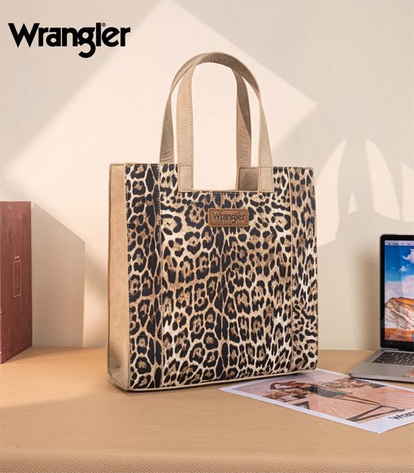 MONTANAWEST BAGS :: WESTERN PURSES :: Wholesale Wrangler Leopard Print Tote