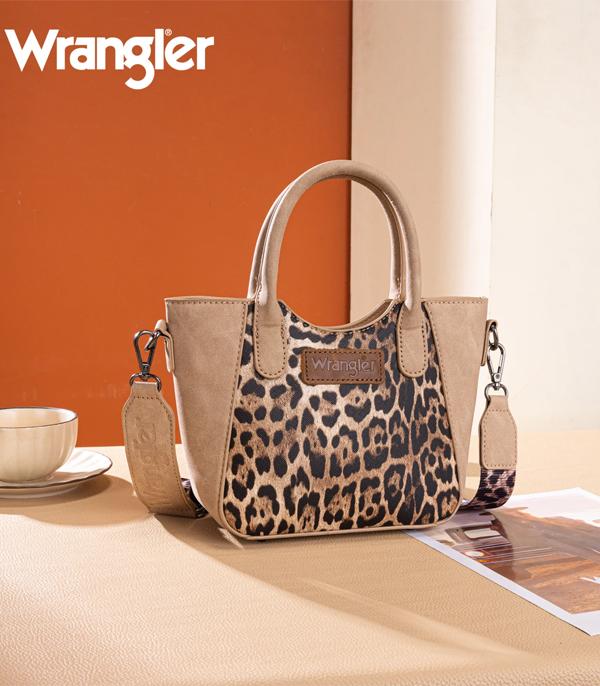 MONTANAWEST BAGS :: WESTERN PURSES :: Wholesale Wrangler Leopard Print Small Crossbody