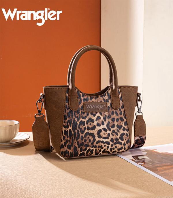 MONTANAWEST BAGS :: WESTERN PURSES :: Wholesale Wrangler Leopard Print Small Crossbody