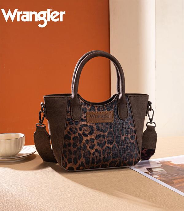 MONTANAWEST BAGS :: WESTERN PURSES :: Wholesale Wrangler Leopard Print Small Crossbody