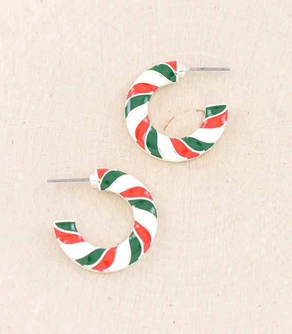 <font color=GREEN>HOLIDAYS</font> :: JEWELRY I BAGS :: Wholesale Christmas Hoop Earrings