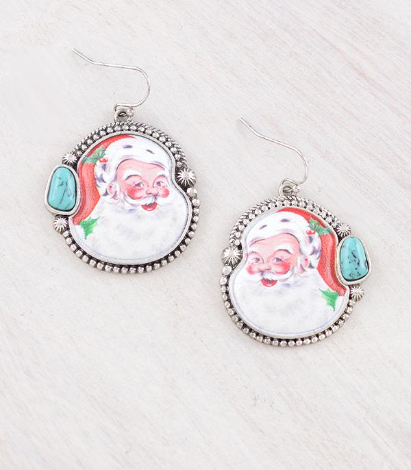 <font color=GREEN>HOLIDAYS</font> :: JEWELRY I BAGS :: Wholesale Western Christmas Santa Earrings