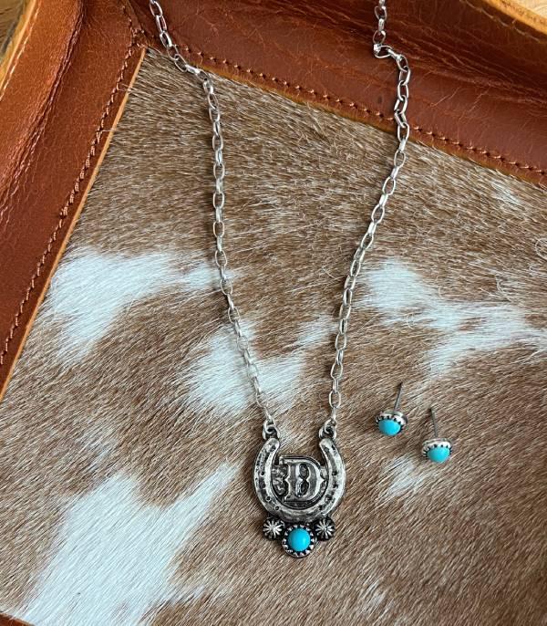 WHAT'S NEW :: Wholesale Western Horseshoe Initial Necklace Set