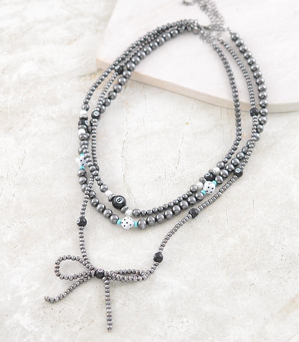 NECKLACES :: WESTERN TREND :: Wholesale Western Navajo Pearl Bow Necklace Set