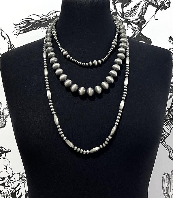 New Arrival :: Wholesale Western Navajo Pearl Layered Necklace