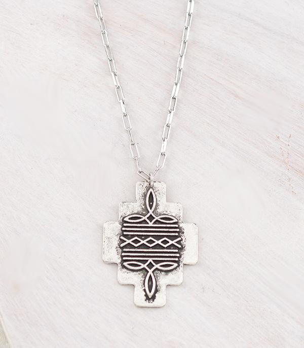 New Arrival :: Wholesale Western Boot Stitch Aztec Necklace