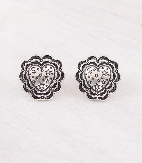 WHAT'S NEW :: Wholesale Western Heart Concho Earrings