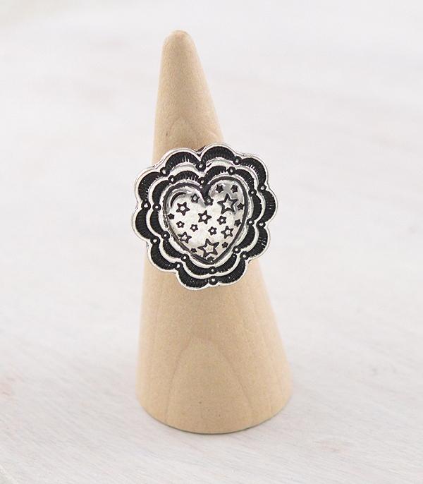 WHAT'S NEW :: Wholesale Western Heart Concho Ring