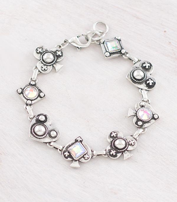 New Arrival :: Wholesale Western Ace of Cards Bracelet