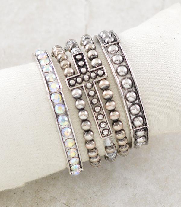 New Arrival :: Wholesale Western Cross Navajo Bracelet Set