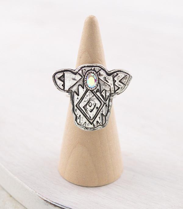 New Arrival :: Wholesale Western Aztec Cow Ring