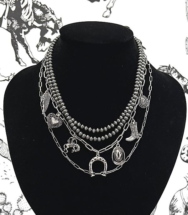 New Arrival :: Wholesale Western Charm Layered Necklace