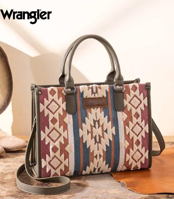 New Arrival :: Wholesale Wrangler Sherpa Aztec Tote Bag