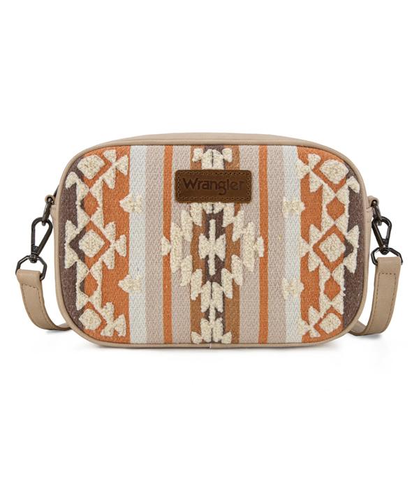 New Arrival :: Wholesale Wrangler Sherpa Aztec Crossbody Bag
