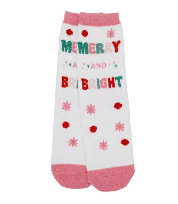 New Arrival :: Wholesale Christmas Print Fuzzy Socks