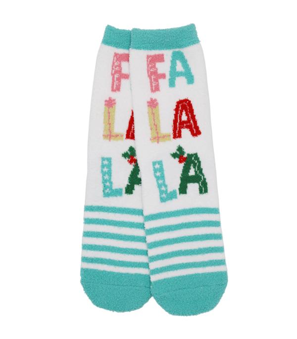 New Arrival :: Wholesale Christmas Print Fuzzy Socks