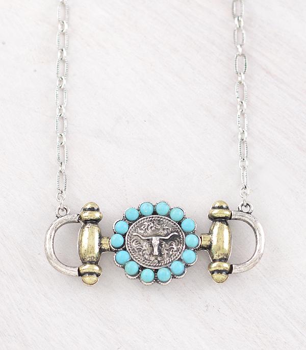 New Arrival :: Wholesale Western Trending Horsebit Necklace Set