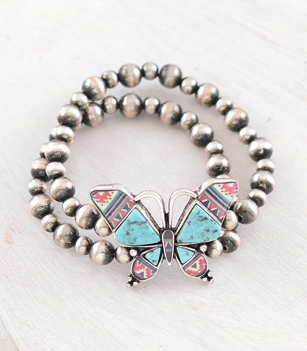 New Arrival :: Wholesale Western Aztec Butterfly Bracelet