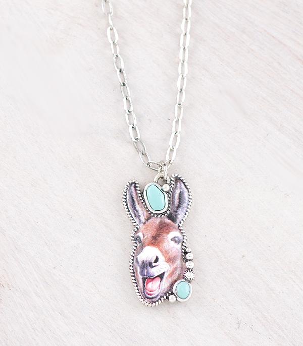 New Arrival :: Wholesale Western Donkey Pendant Necklace