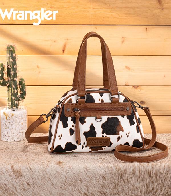 New Arrival :: Wholesale Wrangler Cow Print Satchel Crossbody