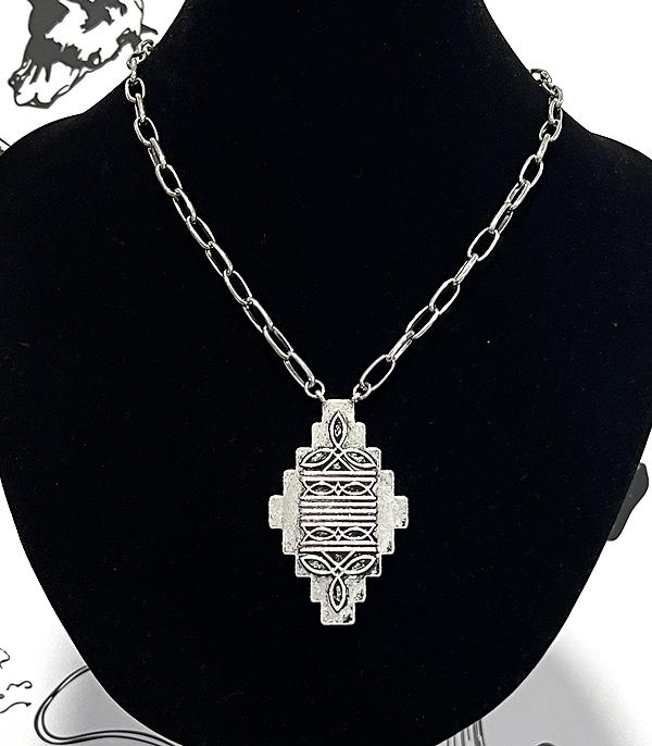 New Arrival :: Wholesale Western Boot Stitch Pendant Necklace