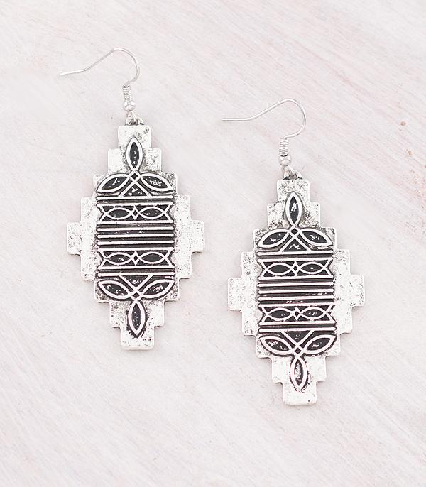 New Arrival :: Wholesale Western Aztec Boot Stitch Earrings