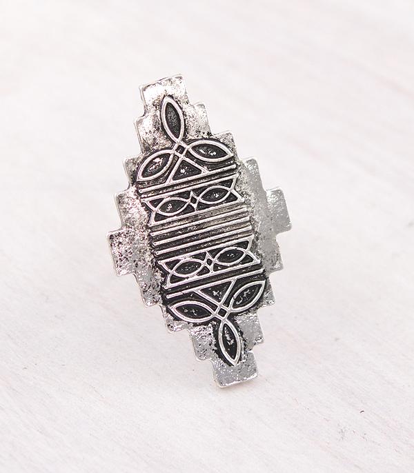 New Arrival :: Wholesale Western Aztec Boot Stitch Ring