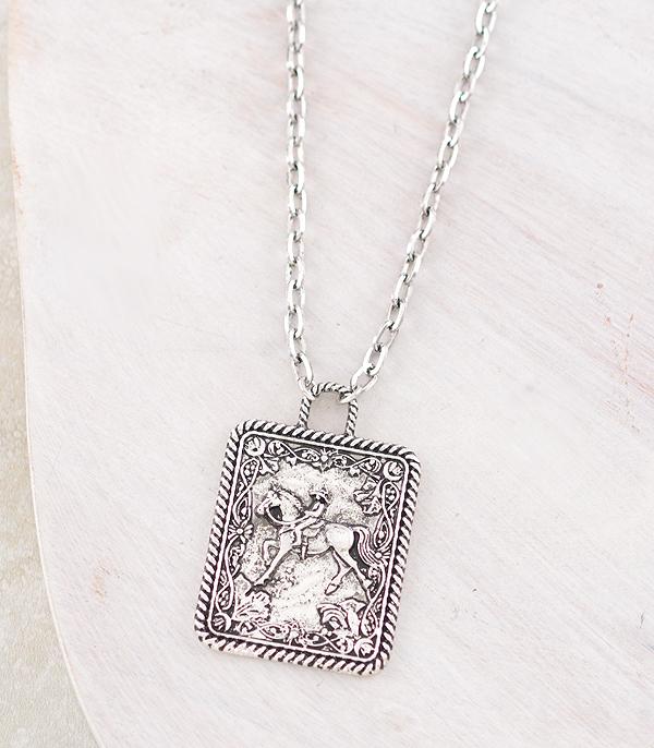New Arrival :: Wholesale Western Cowgirl Pendant Necklace