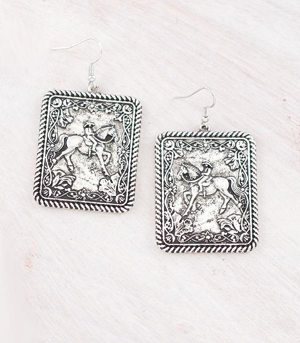 New Arrival :: Wholesale Western Cowgirl Concho Earrings