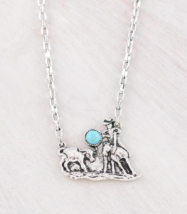 New Arrival :: Wholesale Western Cowboy Lasso Necklace