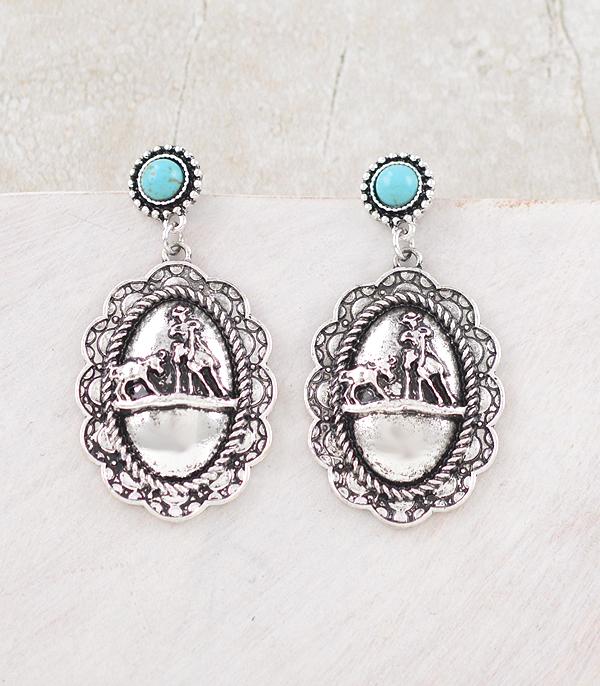 New Arrival :: Wholesale Western Cowboy Lasso Earrings