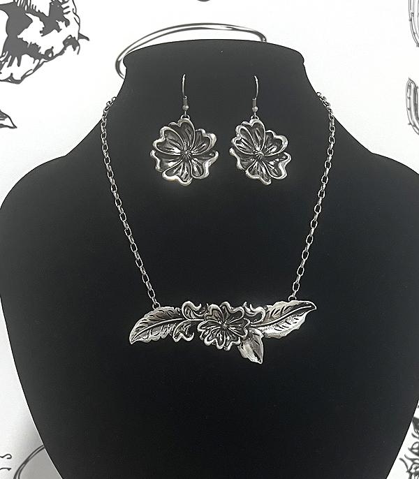 New Arrival :: Wholesale Western Flower Necklace Set