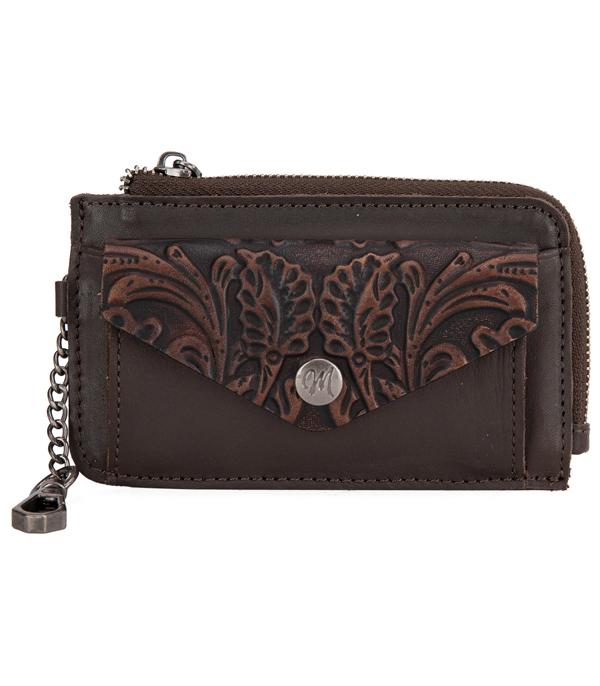 New Arrival :: Wholesale Genuine Leather Tooled Card Case Wallet