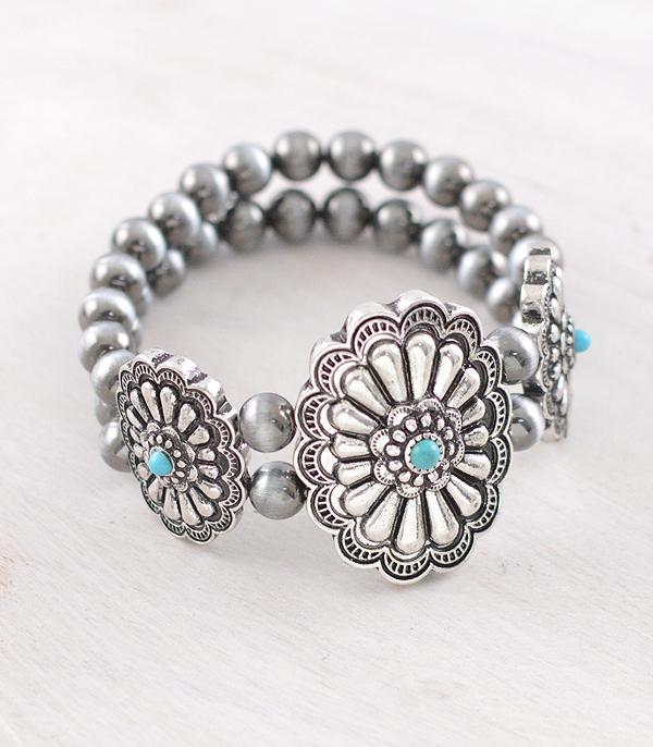 WHAT'S NEW :: Wholesale Western Turquoise Concho Bracelet