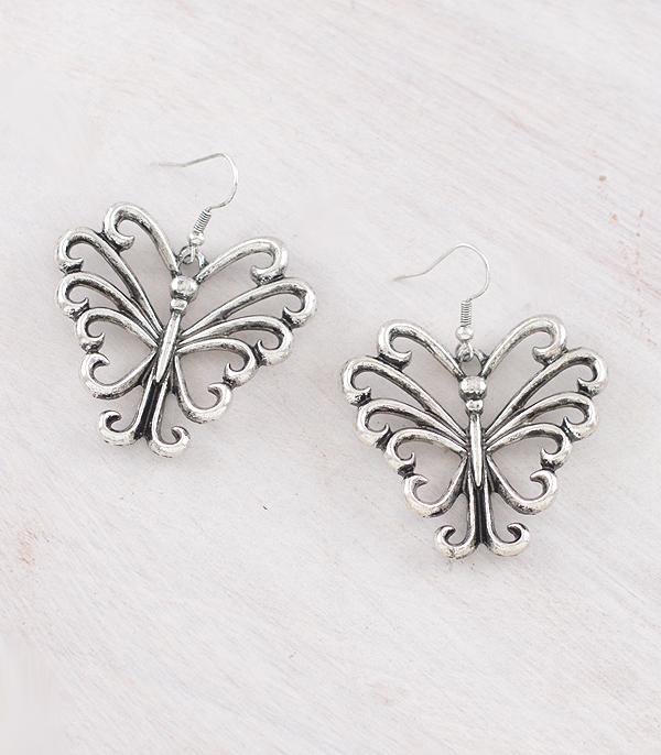 EARRINGS :: WESTERN HOOK EARRINGS :: Wholesale Western Butterfly Earrings