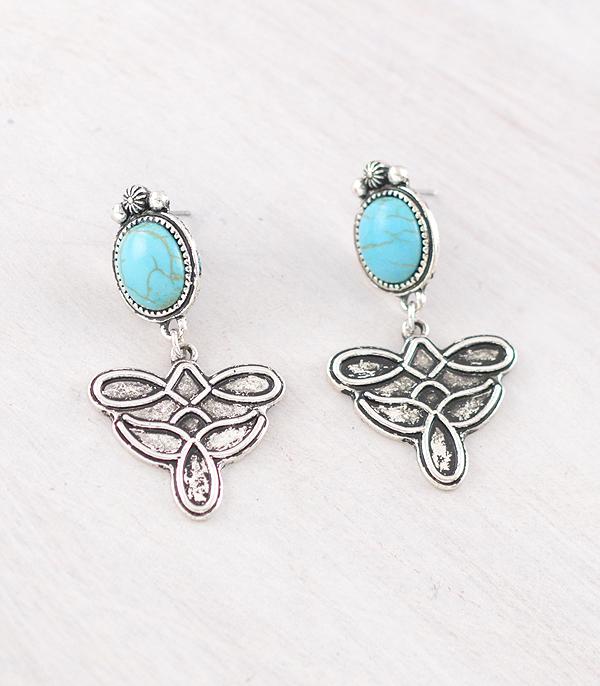 WHAT'S NEW :: Wholesale Western Turquoise Boot Stitch Earrings
