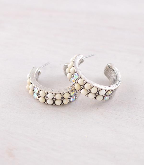 WHAT'S NEW :: Wholesale Western Stone Hoop Earrings