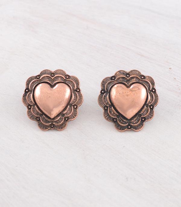 WHAT'S NEW :: Wholesale Western Heart Concho Earrings