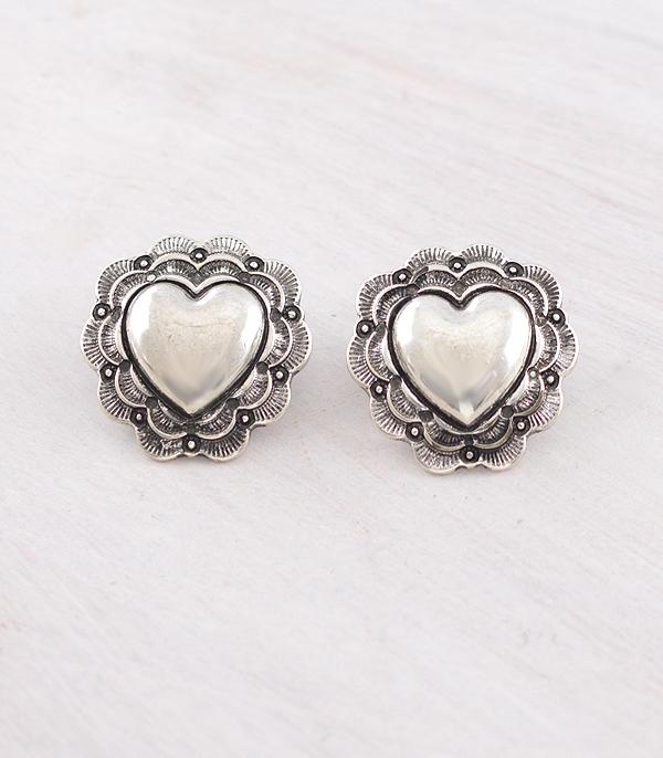 WHAT'S NEW :: Wholesale Western Heart Concho Earrings