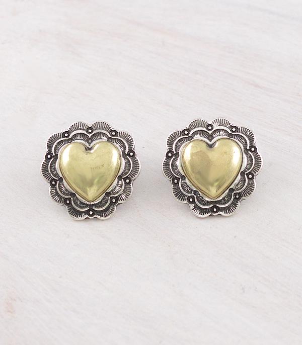 WHAT'S NEW :: Wholesale Western Heart Concho Earrings