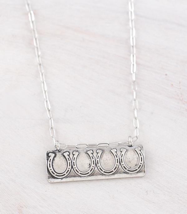 WHAT'S NEW :: Wholesale Western Horseshoe Bar Necklace