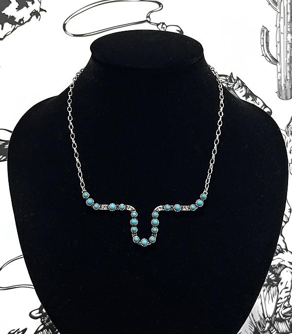 WHAT'S NEW :: Wholesale Western Turquoise Cow Necklace